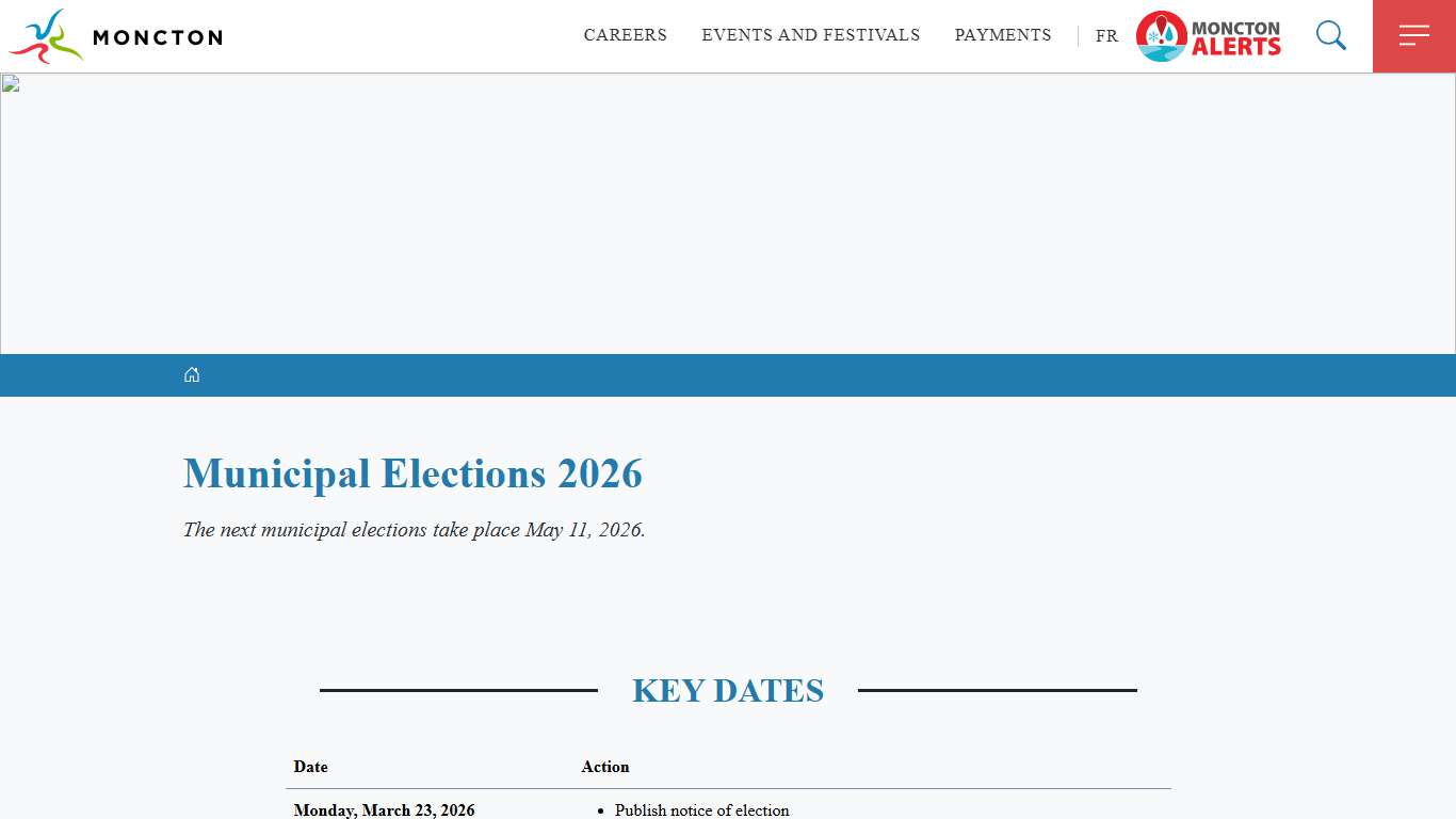 Municipal Elections 2026 City of Moncton